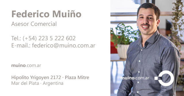 Branding Muiño real estate company.