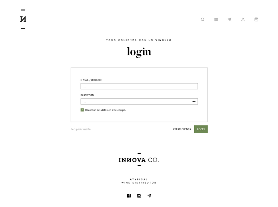 Diseño y desarrollo web e-commerce INNOVA group by UMM ideas SA
