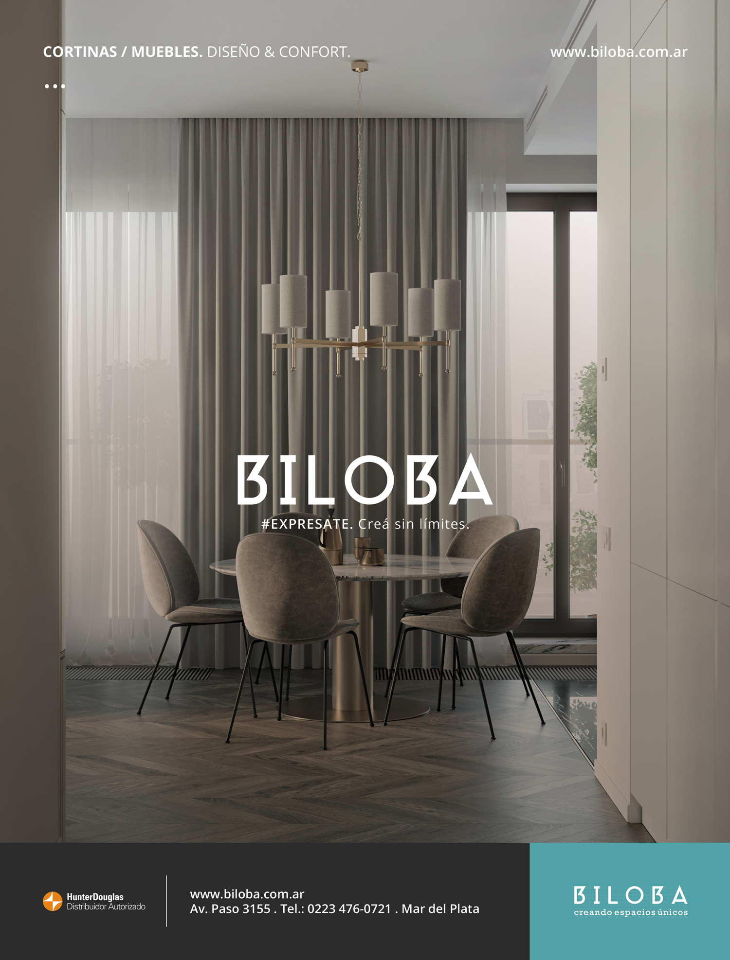 Diseño gráfico y producción publicitaria medio gráficos para BILOBA by UMM ideas SA
