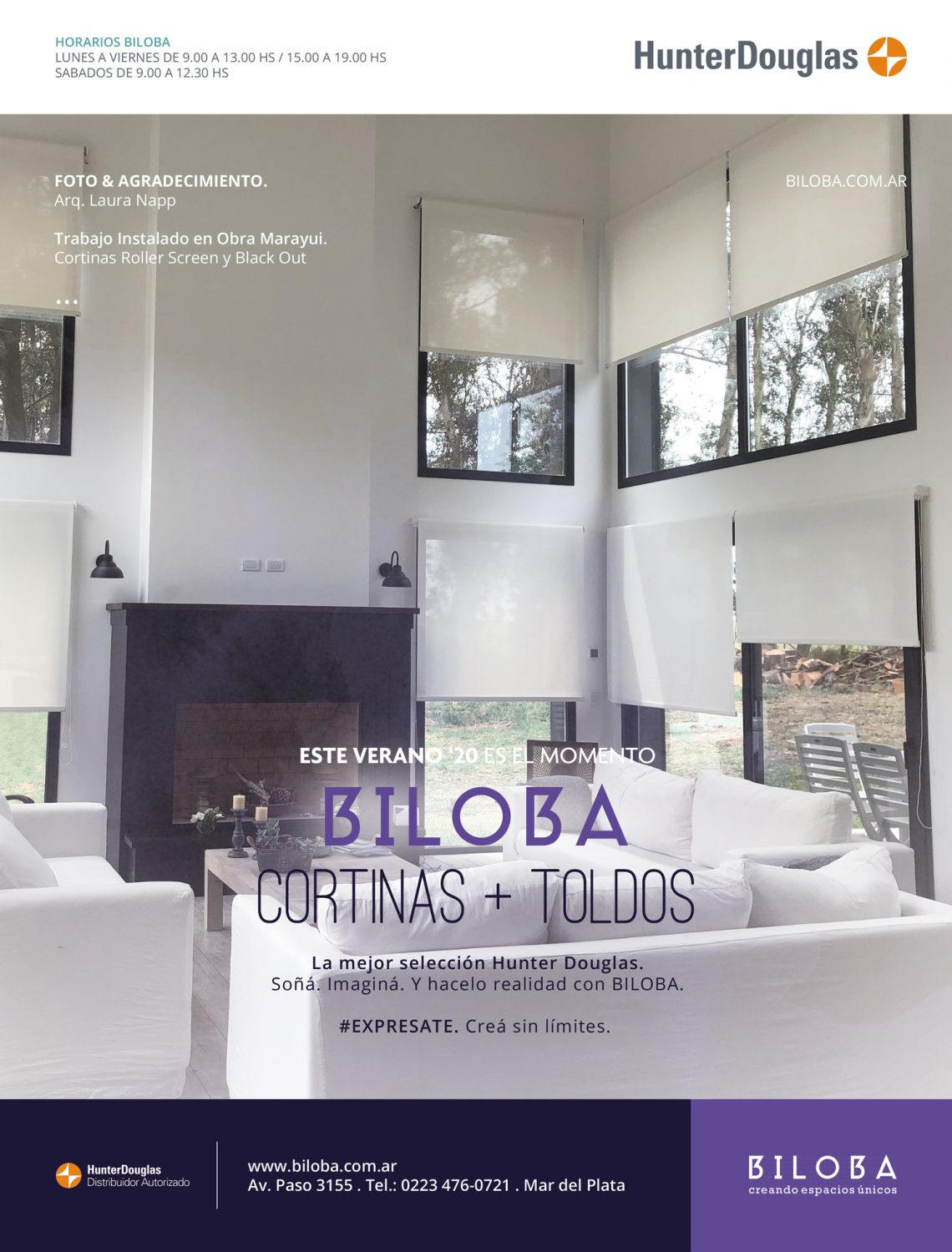 Diseño gráfico y producción publicitaria medio gráficos para BILOBA by UMM ideas SA