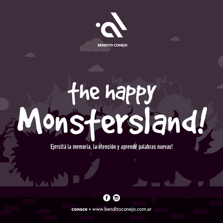 Diseño de producto y marca de producto juego de mesa The Happy Monsterland! para Bendito Conejo by UMM ideas SA
